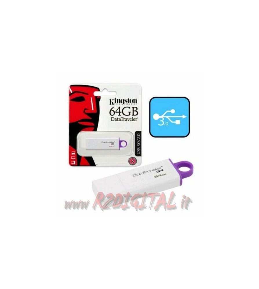 Kingston Pendrive64 GB USB 3.0 Penna Alta Velocita