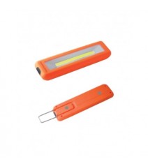 V-Tac Lampadaio Led a Cilindro in Metallo con Portalampada E27 (Max 60W) Colore Cromato e Cavo Arancione