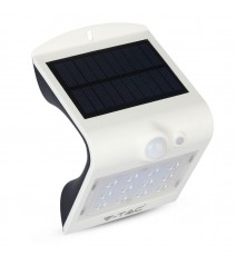 V-Tac Led 1,5W Lampada Solare Con Sensore 4000k Corpo Nero