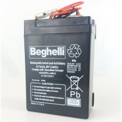 Batteria Accumulatore Beghelli 6V 2.8Ah rt628 per Lampadina 1499