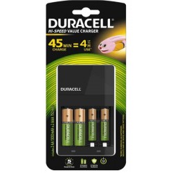 Duracell Charger CEF 14 con 2 AA+2AAA Value