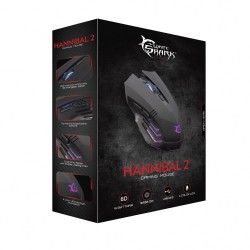 Mouse Gaming USB 3200dpi 6 Tasti Hannibal-2 GM-3006 Nero