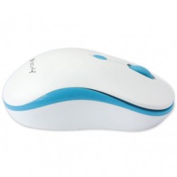 Techly Mouse Wireless 2.4GHz 800-1600 dpi Bianco/Blu