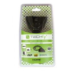 Techly Switch HMDI 3 IN 1 OUT Full HD 1080p 3D