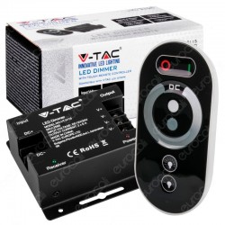 V-Tac Controller Dimmer per Strisce LED con Telecomando 3x 6A 3 Canali
