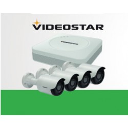 VideoStar ibrido 1080p 5 IN 1 A 4 canali + 4 Telecamere Full HD Ottica Cmos 3.6mm Incluse