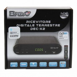 Bravo Ricevitore digitale terrestre DVB-T2 Dec-x2
